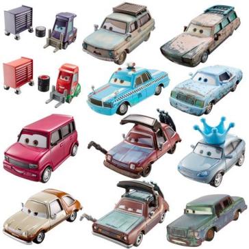 CARS 2 prima serie Personaggi in Metallo scala 1:55 Mattel Disney Pixar 