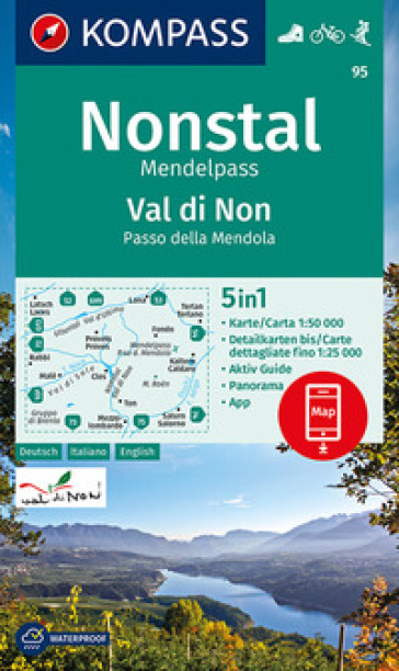 Carta escursionistica n. 95. Val di Non, Passo ella Mendola 1:50.000