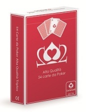 Carte da poker/ramino 202 astuccio rosso