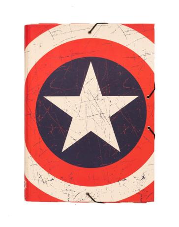 Cartelletta con elastici Marvel Captain America Shield