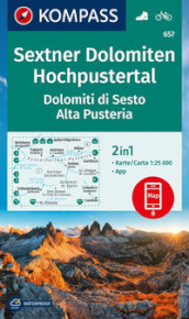 Cartina escursionistica n. 657 Dolomiti di Sesto, Parco Naturale Tre Cime