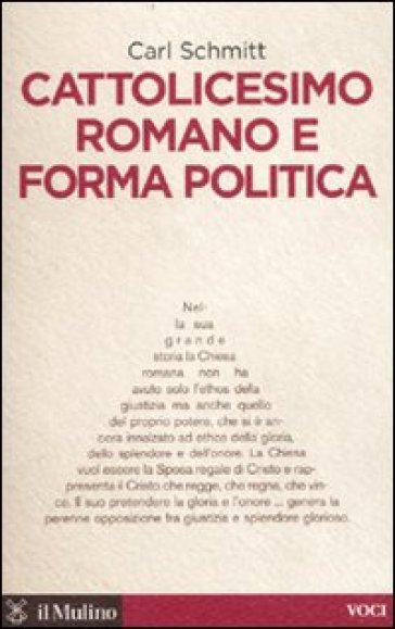 Cattolicesimo romano e forma politica - Carl Schmitt