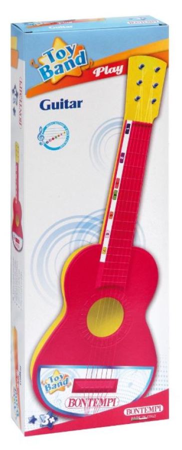 Chitarra classica in plastica con 6 corde in nylon cm. 50