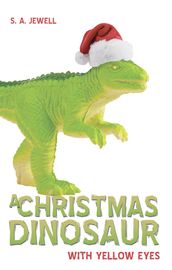 A Christmas Dinosaur With Yellow Eyes