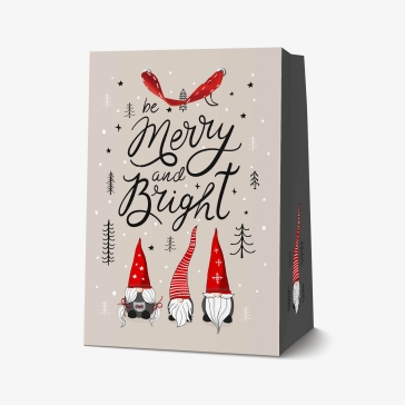 Christmas Gift Bag - Medium - Gnomes