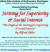 Classical Adlerian Psychology Theme Pack 5: Striving for Superiority & Social Interest
