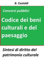 Il Codice dei beni culturali e del paesaggio per concorsi pubblici