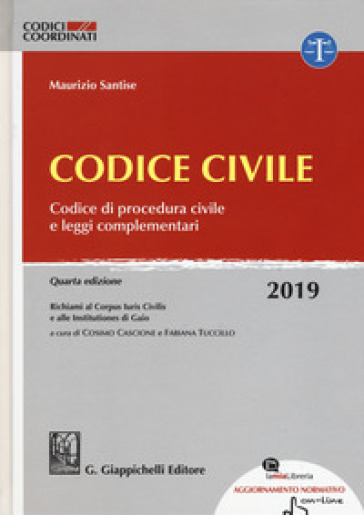 Codice civile. Codice di procedura civile e leggi complementari. Con Contenuto digitale per accesso on line: aggiornamento online - Maurizio Santise