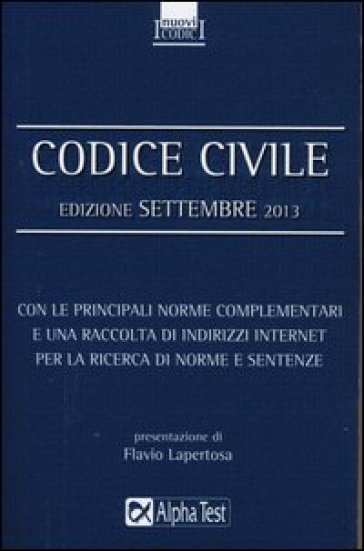 Codice civile. Settembre 2013