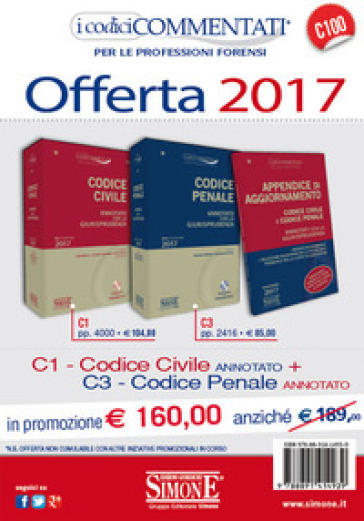 Codice civile annotato con la giurisprudenza-Codice penale annotato con la giurisprudenza-Appendice di aggiornamento. Con CD-ROM