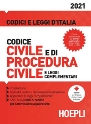 Codice civile e di procedura civile e leggi complementari - Luigi Franchi - Virgilio Feroci - Santo Ferrari