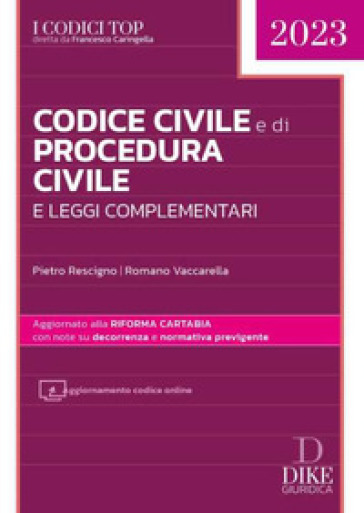 Codice civile e di procedura civile e leggi complementari. Con aggiornamento online - Pietro Rescigno - Romano Vaccarella