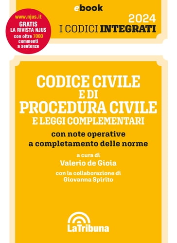 Codice civile e di procedura civile e leggi complementari - Valerio de Gioia