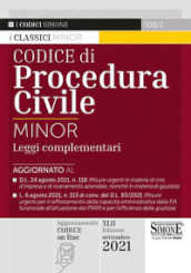 Codice civile e di procedura civile. Leggi complementari. Ediz. minor