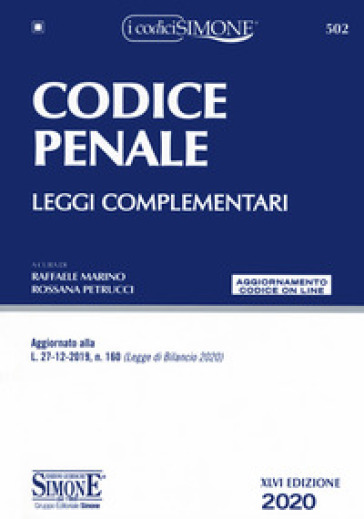 Codice penale. Leggi complementari. Con aggiornamento online - Raffaele Marino | 