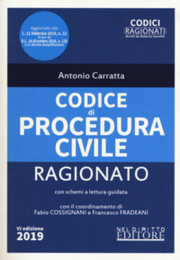 Codice di procedura civile ragionato - Antonio Carratta