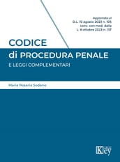 Codice di procedura penale e leggi complementari