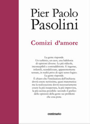 Comizi d'amore - Pier Paolo Pasolini