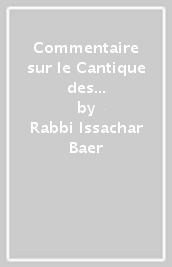 Commentaire sur le Cantique des Cantique (rist. anast. 1897)