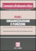 Commentario all ordinamento militare. 1.Organizzazione e funzioni