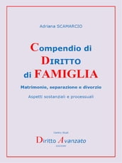 Compendio di DIRITTO di FAMIGLIA Matrimonio, separazione e divorzio