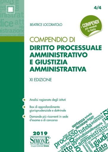 Compendio di Diritto Processuale Amministrativo e Giustizia Amministrativa - Beatrice Locoratolo