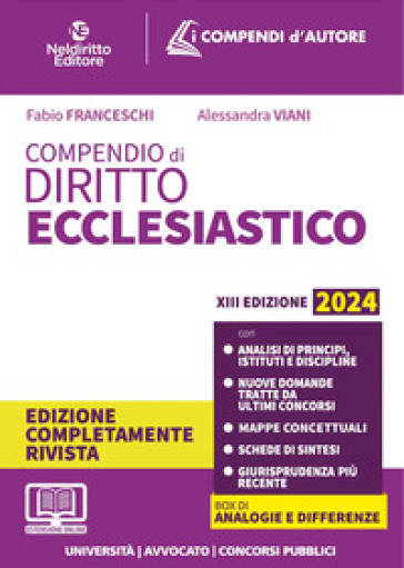 Compendio di diritto ecclesiastico - Fabio Franceschi - Alessandra Viani