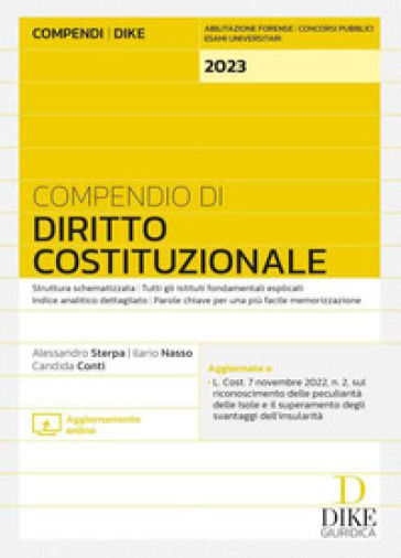 Compendio di diritto costituzionale. Con aggiornamento online - Alessandro Sterpa - Ilario Nasso - Candida Conti