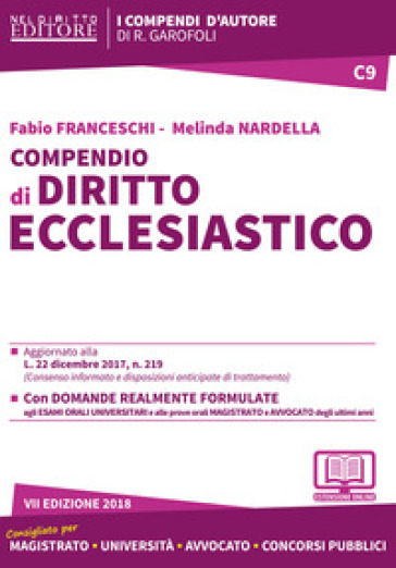 Compendio di diritto ecclesiastico. Con aggiornamento online - Fabio Franceschi - Melinda Nardella