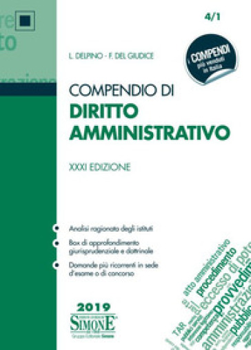 Compendio di diritto amministrativo - Luigi Delpino - Federico Del Giudice