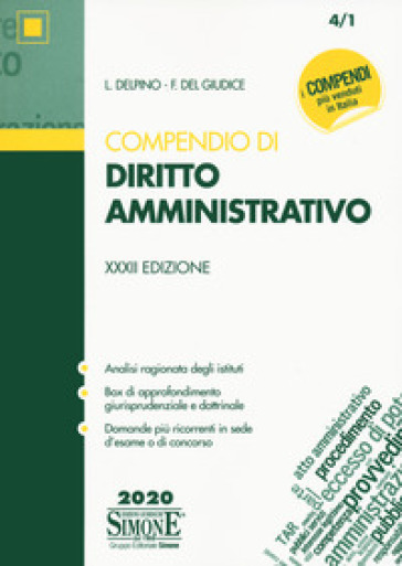 Compendio di diritto amministrativo - Luigi Delpino - Federico Del Giudice