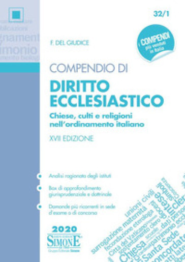 Compendio di diritto ecclesiastico. Chiese, culti e religioni nell'ordinamento italiano - Federico Del Giudice - Pietro Emanuele