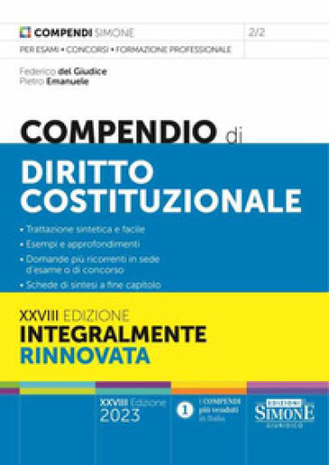 Compendio di diritto costituzionale - Federico Del Giudice - Pietro Emanuele