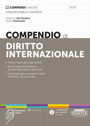 Compendio di diritto internazionale - Federico Del Giudice - Pietro Emanuele