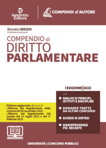 Compendio di diritto parlamentare. Con espansione online - Renato Ibrido