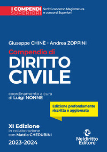 Compendio di diritto civile 2023-2024 - Giuseppe Chiné - Andrea Zoppini
