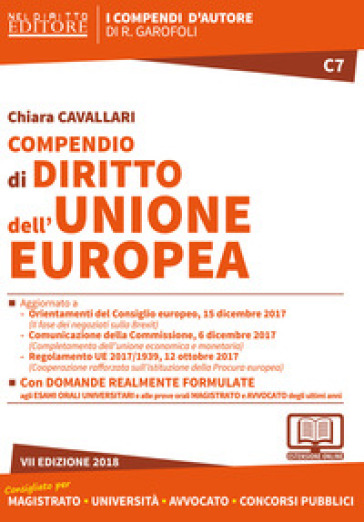 Compendio di diritto dell'Unione Europea. Con espansione online - Chiara Cavallari