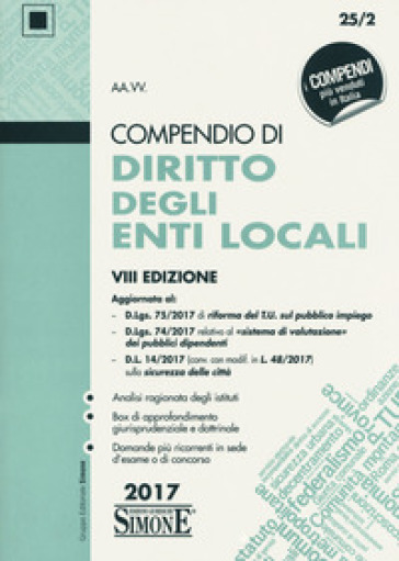 Compendio di diritto degli enti locali - Massimiliano Di Pirro