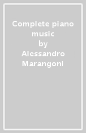 Complete piano music
