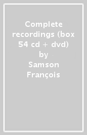 Complete recordings (box 54 cd + dvd)