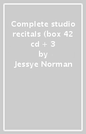 Complete studio recitals (box 42 cd + 3