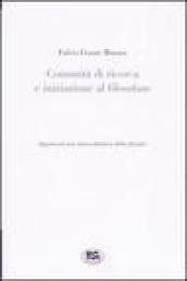 Comunità di ricerca e iniziazione al filosofare. Appunti per una nuova didattica della filosofia