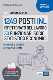 Concorso 1249 INL Ispettorato Nazionale del Lavoro profilo 50 Funzionari socio statistico economici