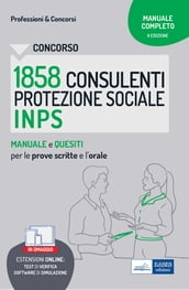 Concorso 1858 Consulenti protezione Sociale (CPS) INPS