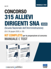 Concorso 315 allievi dirigenti SNA 2020 (Scuola Nazionale dell