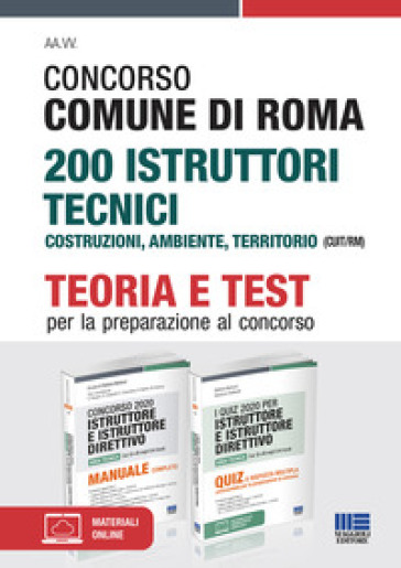 Concorso Comune di Roma 200 Istruttori tecnici Costruzioni, ambiente, territorio (CUIT/RM). Kit completo - Stefano Bertuzzi - Gianluca Cottarelli