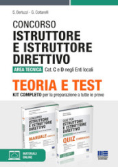 Concorso Istruttore e istruttore direttivo Area tecnica Cat. C e D negli Enti locali. Kit completo per la preparazione a tutte le prove