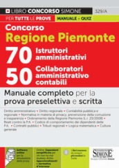 Concorso Regione Piemonte 70 istruttori amministrativi 50 collaboratori amministrativo con...
