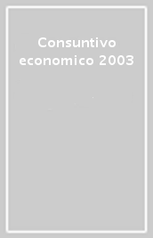 Consuntivo economico 2003