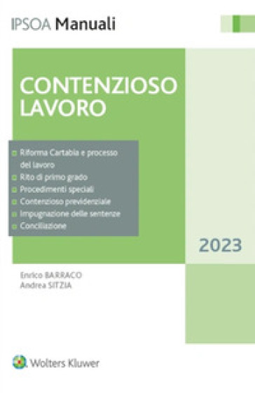 Contenzioso lavoro - Enrico Barraco - Andrea Sitzia